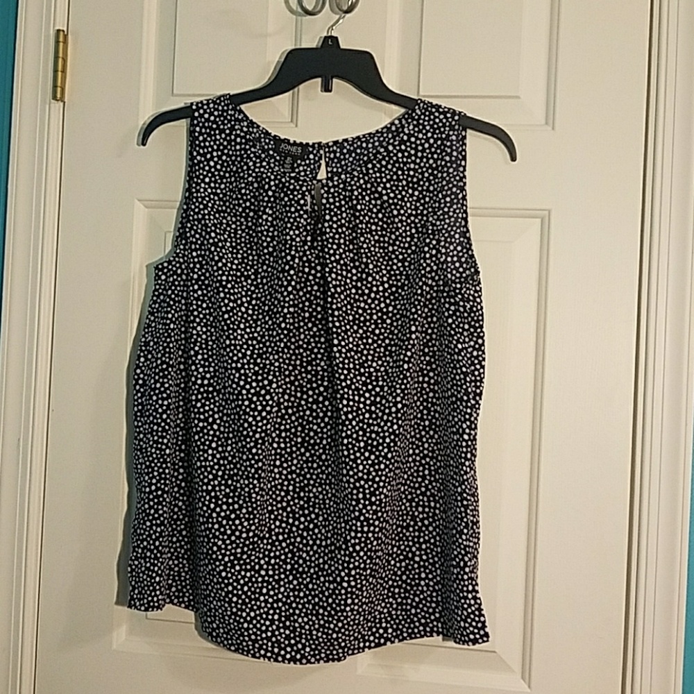 Navy Blue Jones New York Shell with White Dots